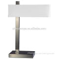 Best selling product italian lamp shades led desk lamp with usb port with cream linen lampshade for hosue hotel facility